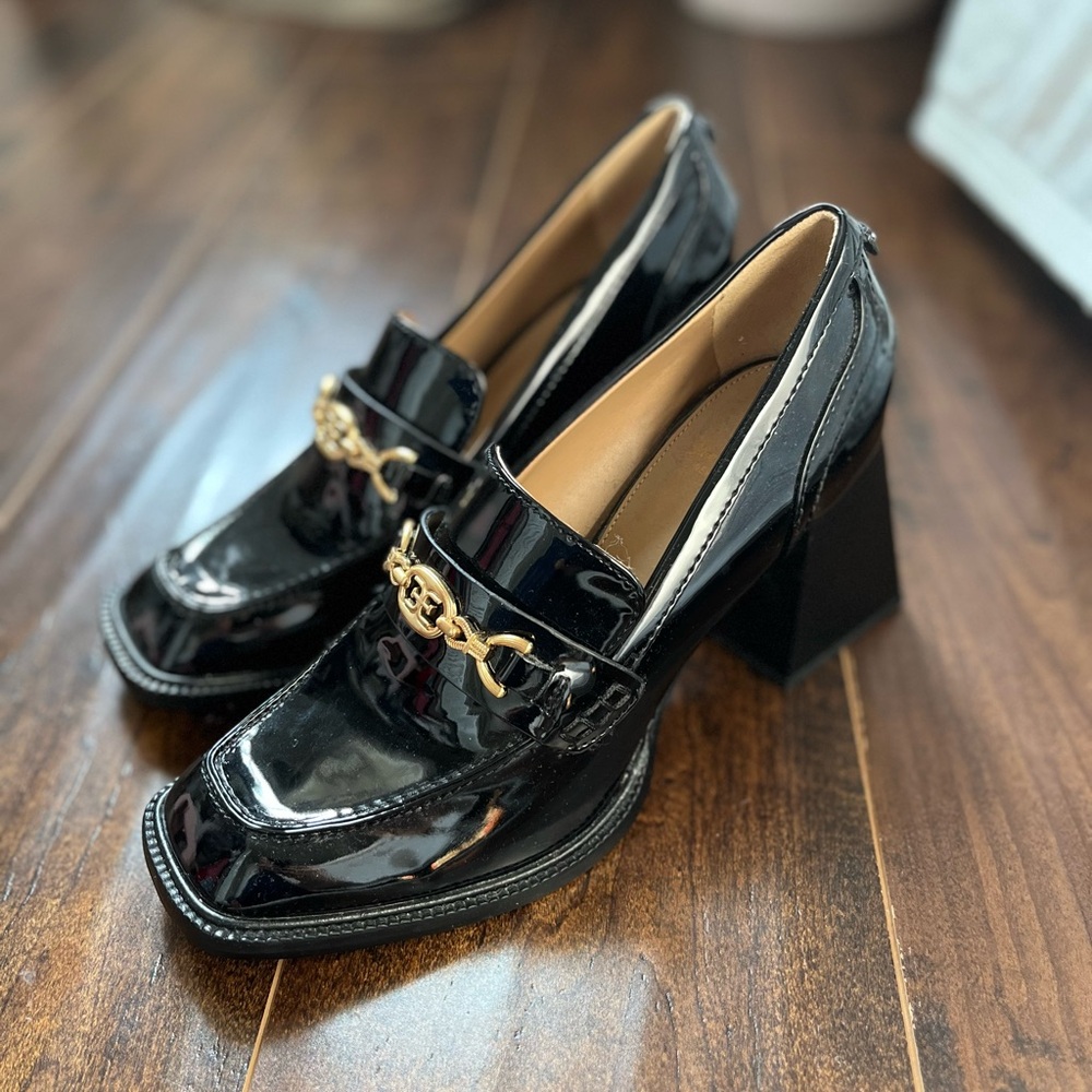 Sam Edelman Women's Quincy Block Heel Loafer 8.5 Black